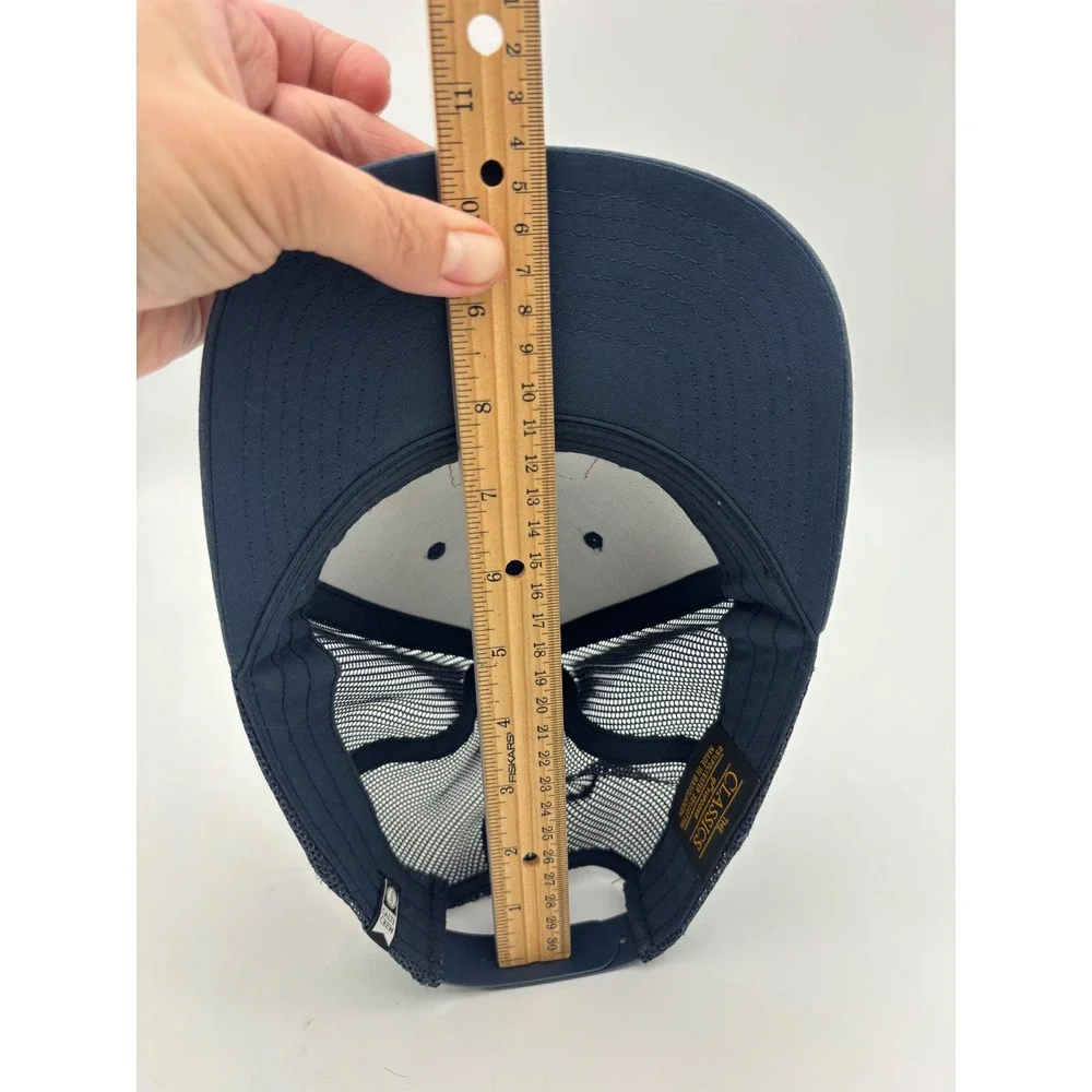 SALTY CREW Blue Trucker Hat Octopus Patch Cap Snapback Ink Slinger Navy Mesh Men